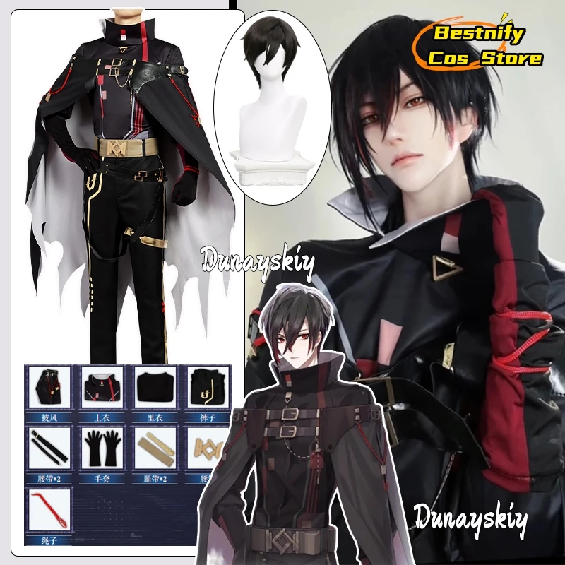 

Ayn Cosplay Game Lovebrush Chronicles Customize Medieval knight's Cape men's Suit Anime Ayn Role-playing Wig Suits Uniform S-2XL