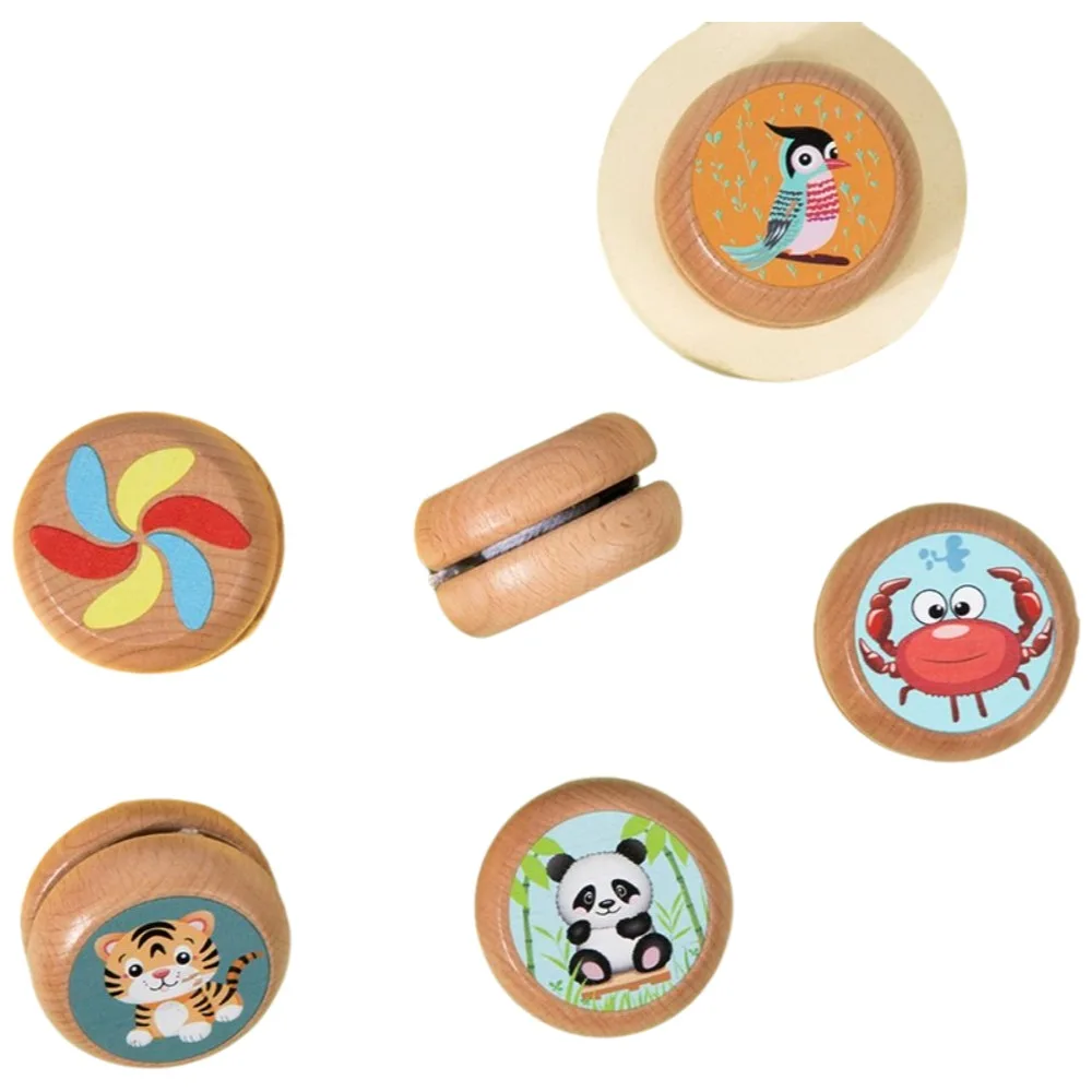 

Высокое качество мозга 1A йо-йо игрушка концентрация мультфильм развивающие игрушки для начинающих деревянный шар йо-йо дети