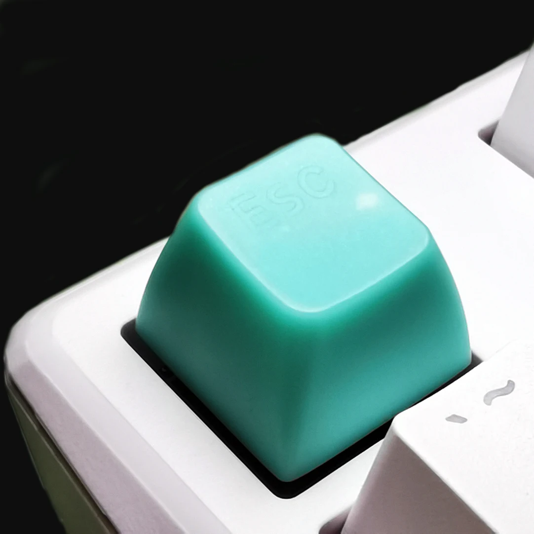 

Turquoise Handcrafted Custom Keycaps Cherry OEM Profile R1 R2 R3 R4 Keycaps For MX Switches Mechanical Keyboard
