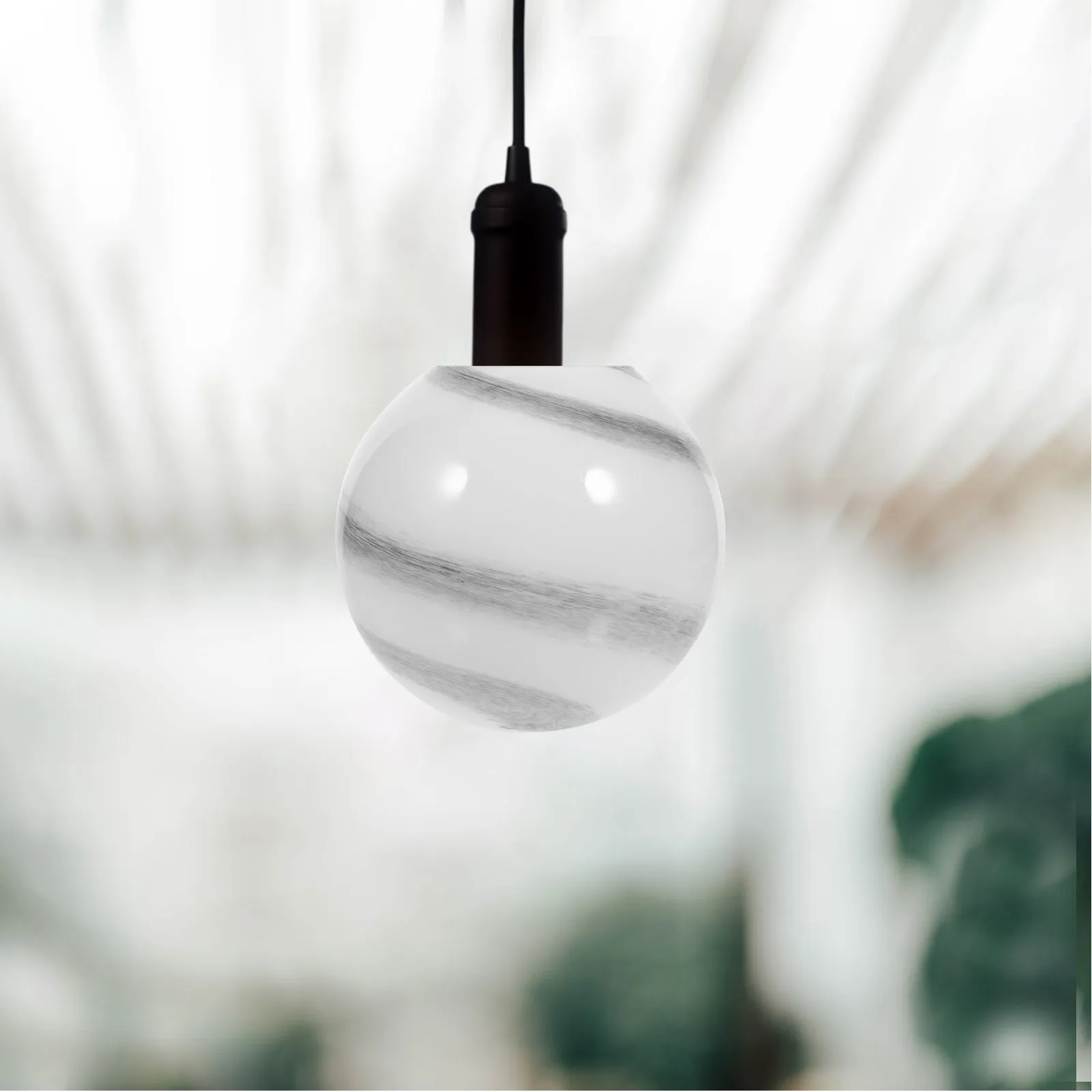 Glass Globe Lamp Shade for Pendant Lamp Ceiling Light Fixture Replacement Shade Modern Simple Design Soft Diffused Light Cozy