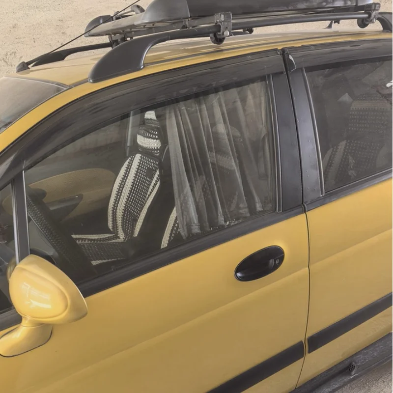 For Chevy SPARK 2004-2009 Hatchback Car Accessories Window Visors Rain Sun Guard Vent Wind Deflector Weathershield Moulding Trim