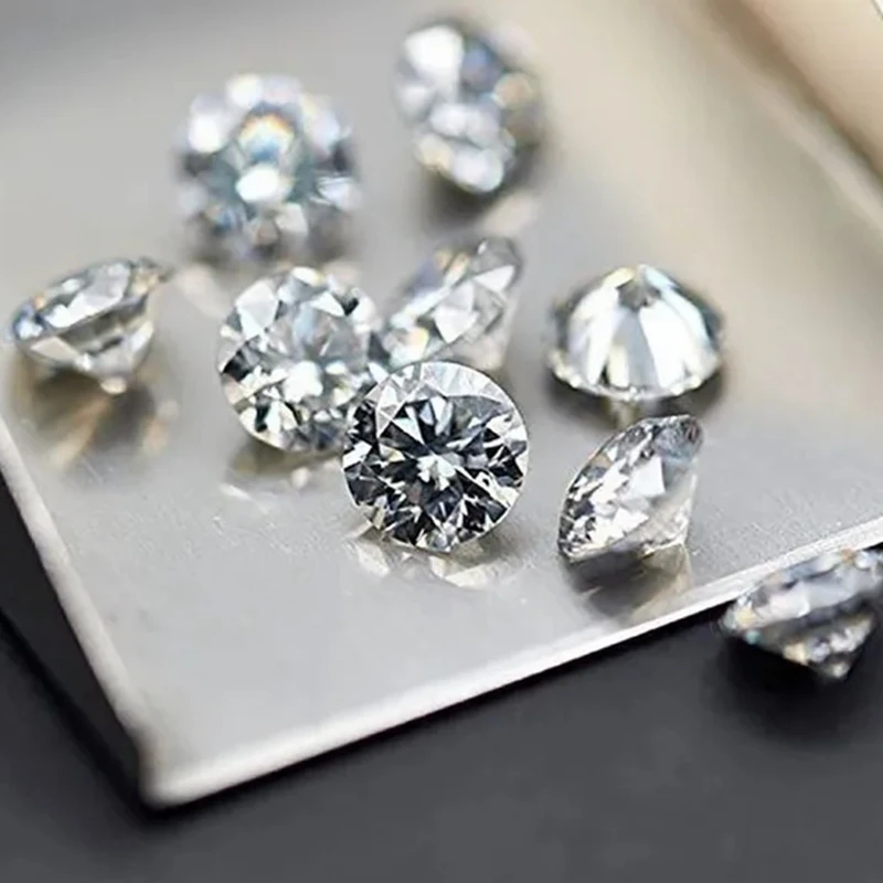Großhandel Moissanit-Diamantstein D-Farbe VVS1 Runder Brillantschliff Anhänger für Feinschmuck Material Stein Zertifiziert – Detail 4