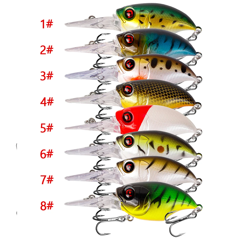 1pc Crankbait Fishing Lures Wobblers 3D Eyes 7.5cm 11.5g Artificial Plastic Bass Hard bait Minnow Pesca Carp Fishing Tackle