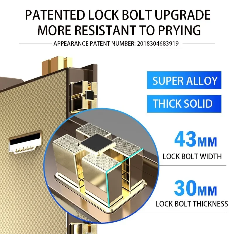 Imagem -06 - Cofre de para Escritório Senha de Impressão Digital Anti-roubo em Casa Todo em Aço na Parede 1m de Altura Aço Inoxidável