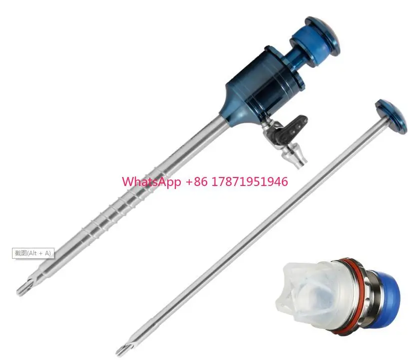 wholesale reusable titanium alloy laparoscopy cross valve trocar cannula medical surgery 5mm 11mm 12mm