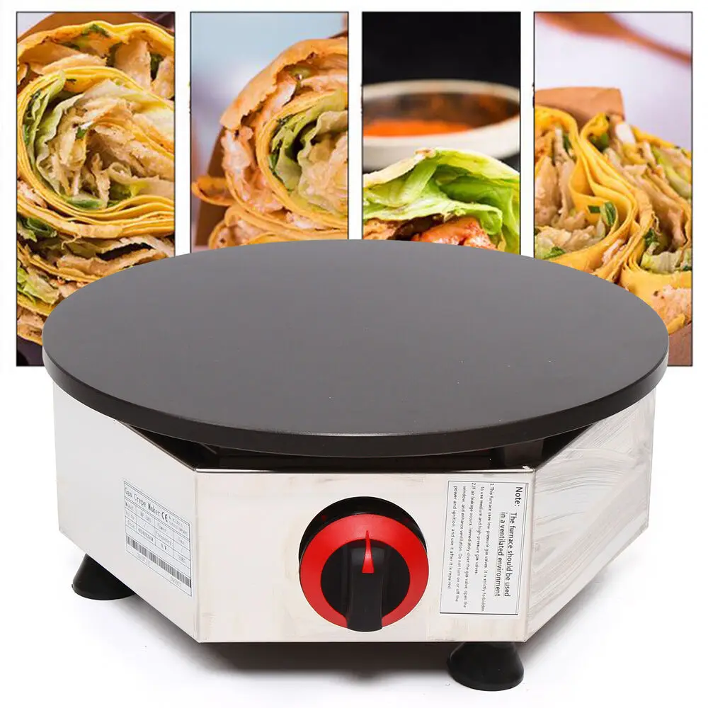 

Nonstick Pancake & Crepe Maker – φ40cm Round Plate, Stainless Steel Baking Machine