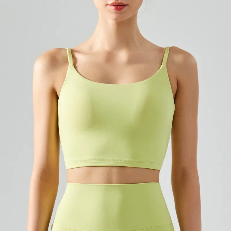 Sport-BH-Top für Damen, Push-Up, fest gepolstert, Push-Up-Tops, Fitness-Weste, Lauf-, Gym-BH, Yoga, atmungsaktive Sportunterwäsche – Detail 9