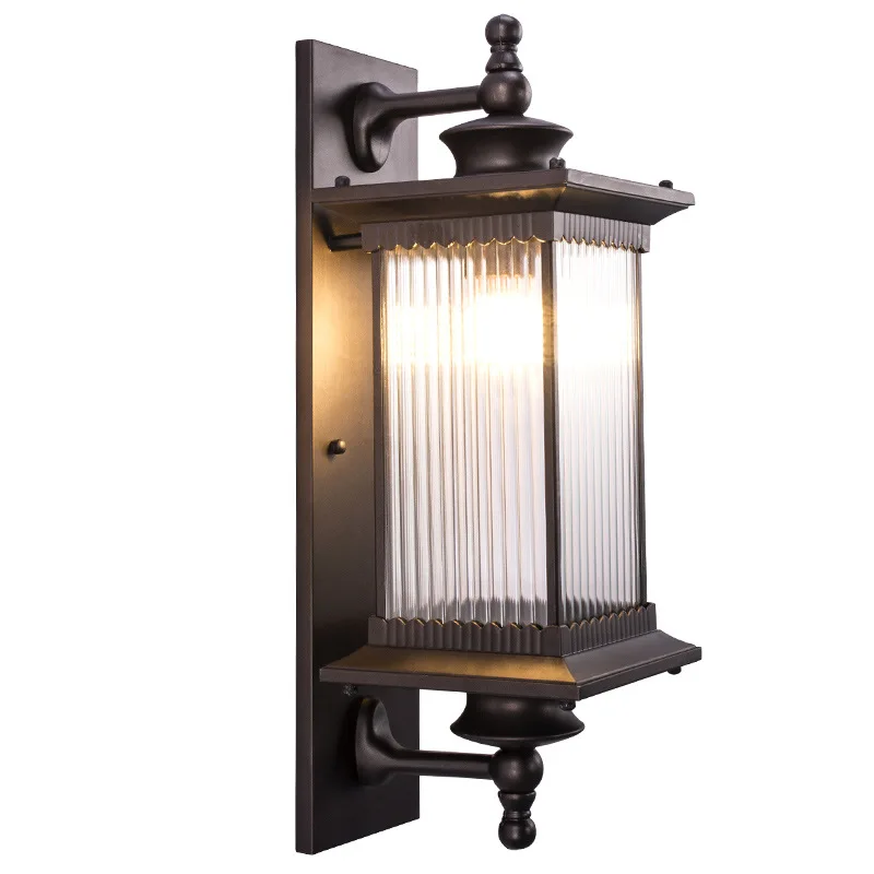 

Retro Waterproof Outdoor Wall Lamp European Balcony Villa Garden Wall Light Courtyard Exterior Wall Lamp Corridor Aisle Lighting