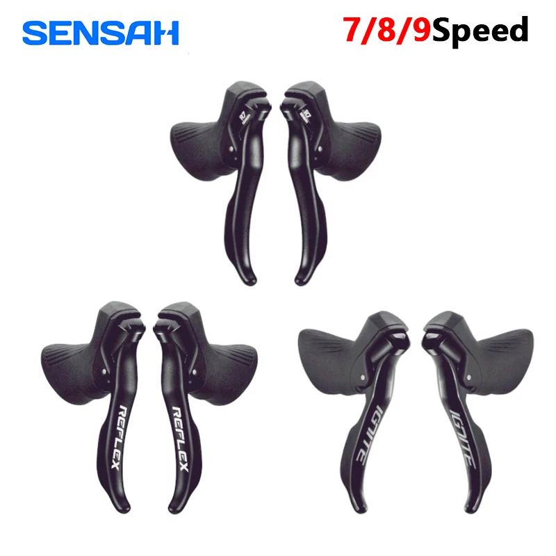 

SENSAH шоссейный велосипед R7 REFLEX IGNITE 2X7/2X8/2X9 Speed Groupset велосипедный триггер тормозной рычаг передний и задний переключатель для Shimano