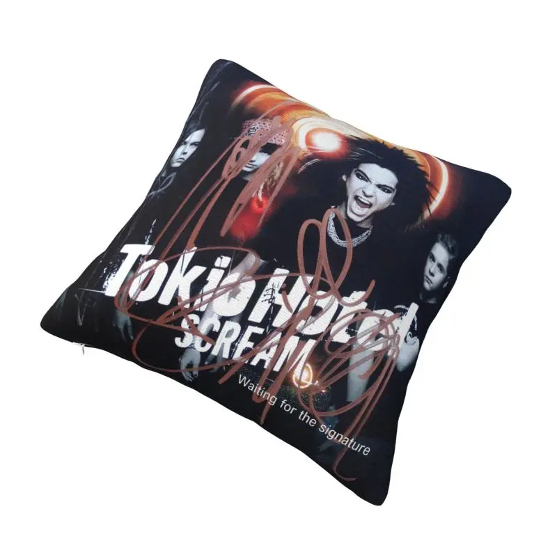 Custom Tokio Hotel Rock Band Bill Kaulitz Cushion Covers Velvet Cute Pillows