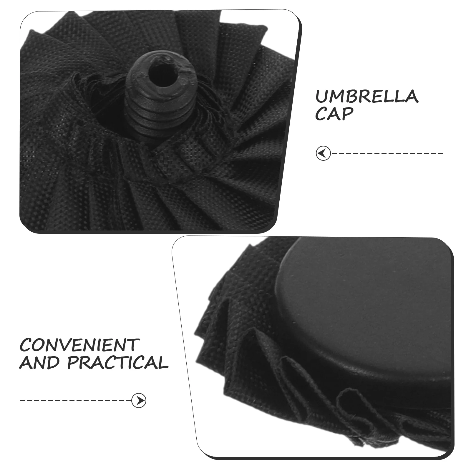 

4 set Tip Covers Replacement Plastic End Caps Diy Repair Accessories Easy Install Lightweight Durable Tops Protector Rain Sun