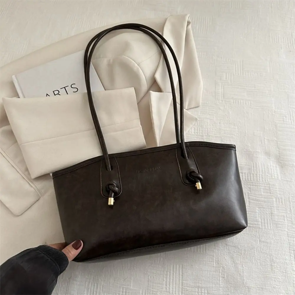 الرجعية بو الجلود حمل حقيبة فاخرة Y2k حقائب الكتف تخفيف حقائب اليد عارضة سيدة