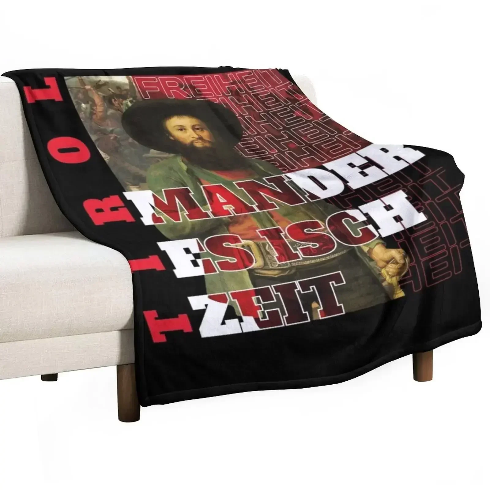 It's time for Andreas Hofer Tirol Throw Blanket Retros Soft funny gift Hair christmas decoration anime Blankets