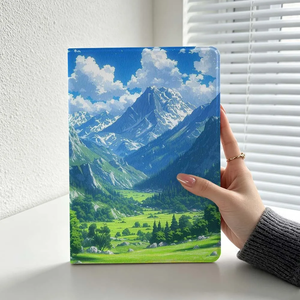 Mountain Waterfall Pine For Lenovo Xiaoxin Lenovo Tab Pad Pro Plus K11 P12 M10 Legion Y900 Soft Inch Tablet Case Cover