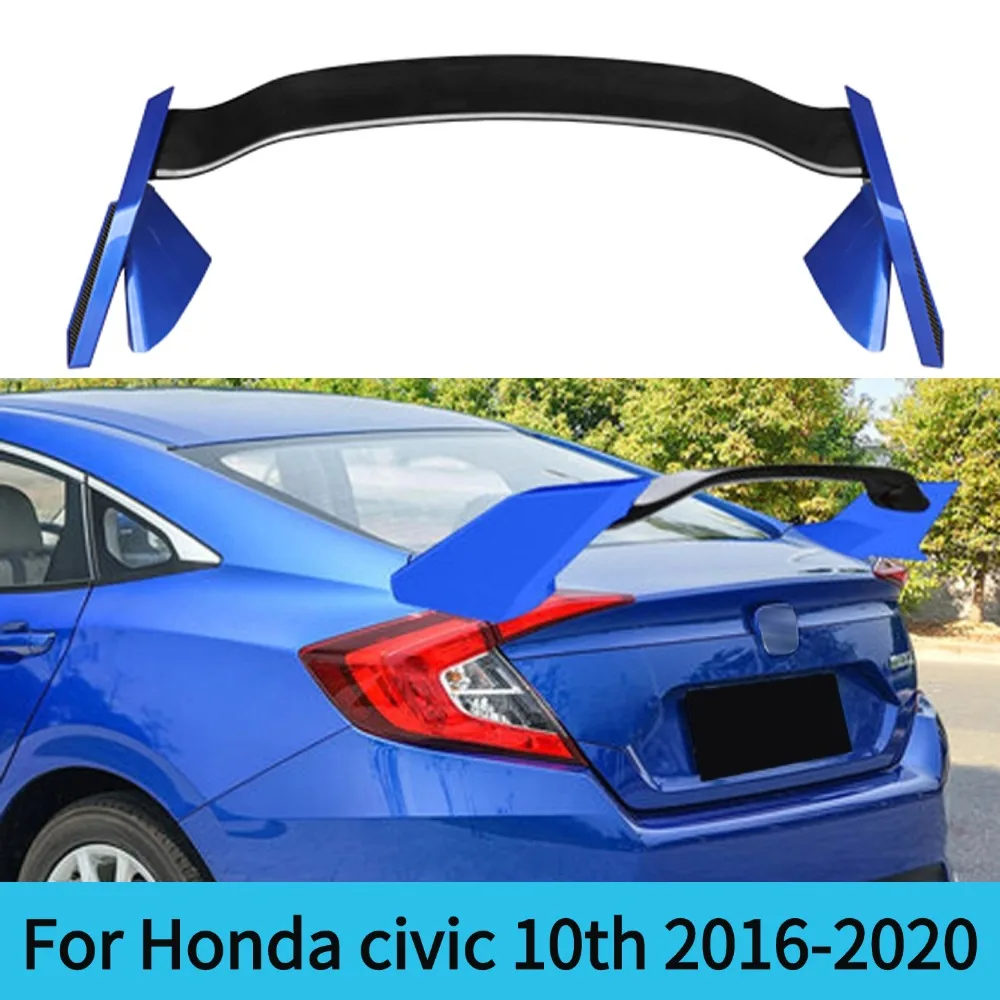 For Honda civic10th Generation sedan Sport Rear Boot Lip Spoiler Tail Wing Tail Tuning Accessories Trim For2016-2020