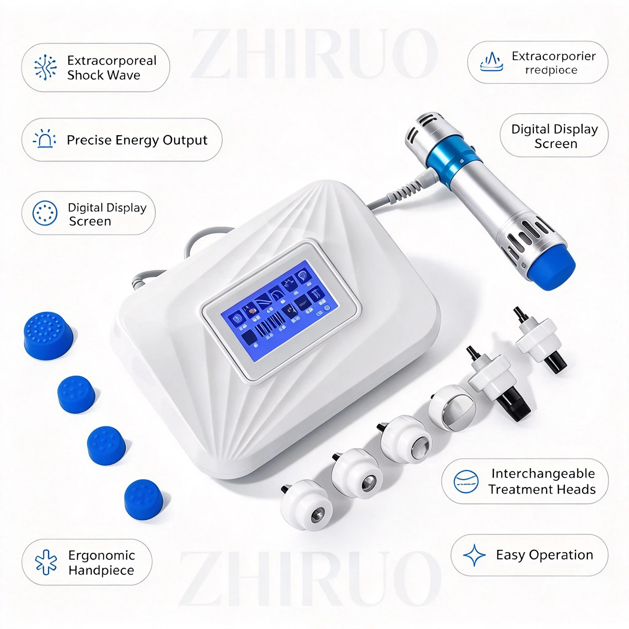 High Quality Cost-effective Pain Relief Shock Wave Electric Body Massage Therapy Device for Erectile Dysfunction CE Certified
