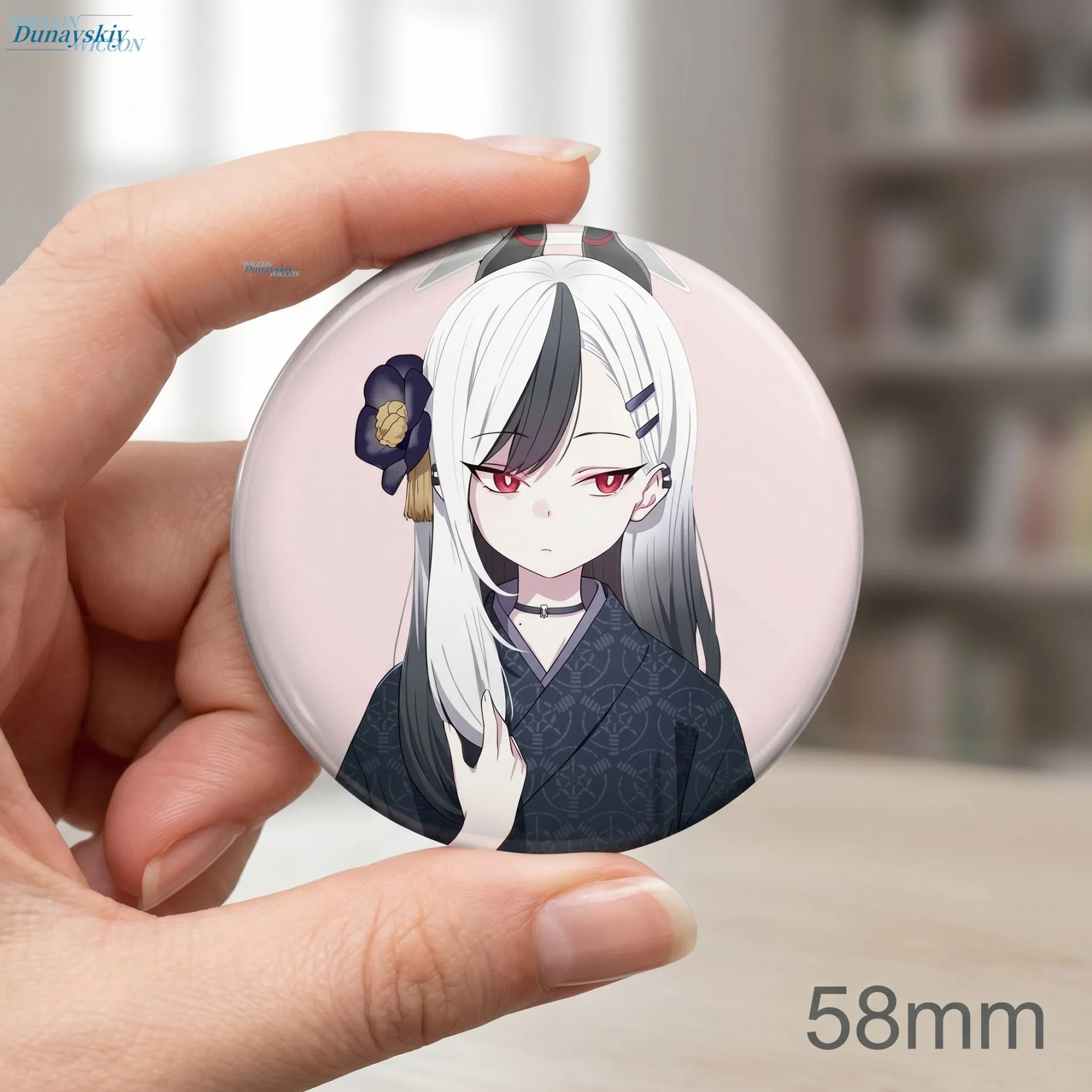 

BA Blue Archive Kayoko Onikata Badge Pin Brooch Anime Game Character Kawaii Button Metal Collection Gift Onikata Blue Archive