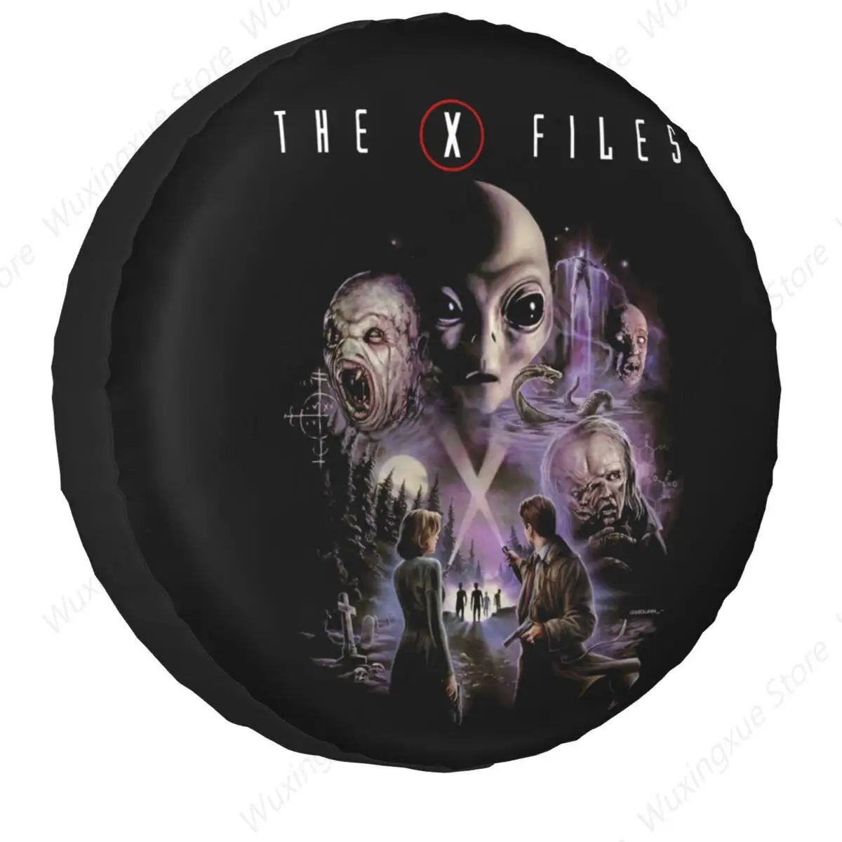 Custom The X Files Spare Tire Cover for Jeep Hummer The Truth Is Out There Alien Car Wheel Protectors 14