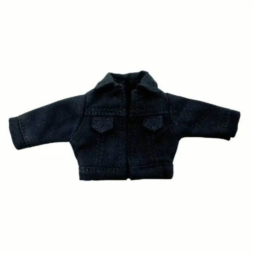 Roupas de boneca em 6 cores, casaco jeans, mini boneca fofa, acessórios de boneca, brinquedos para bonecas obitsu11, 1/12 bonecas bjd
