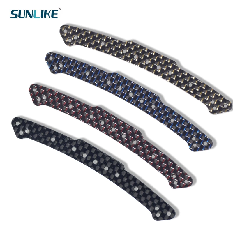 Self Made 2.0mm Carbon Fiber Multi-Roller Setup Bracket 15150  Full Cover Head Spare Parts For Tamiya Mini 4WD Racing Models