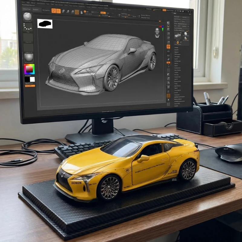 

Модель спортивного автомобиля LC500 из сплава, масштаб 1:32, лимитированная серия, с функцией отката, звуком и светом, имитационная модель, подарок для друга, игрушка для мальчика