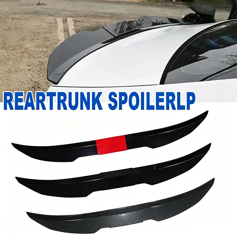 For Mercedes Benz CLA Sedan V-Shape No-Punch Car Trunk Fixed Spoiler ABS Blade Style Roof Middle Tail Wing Auto Refit Accessory
