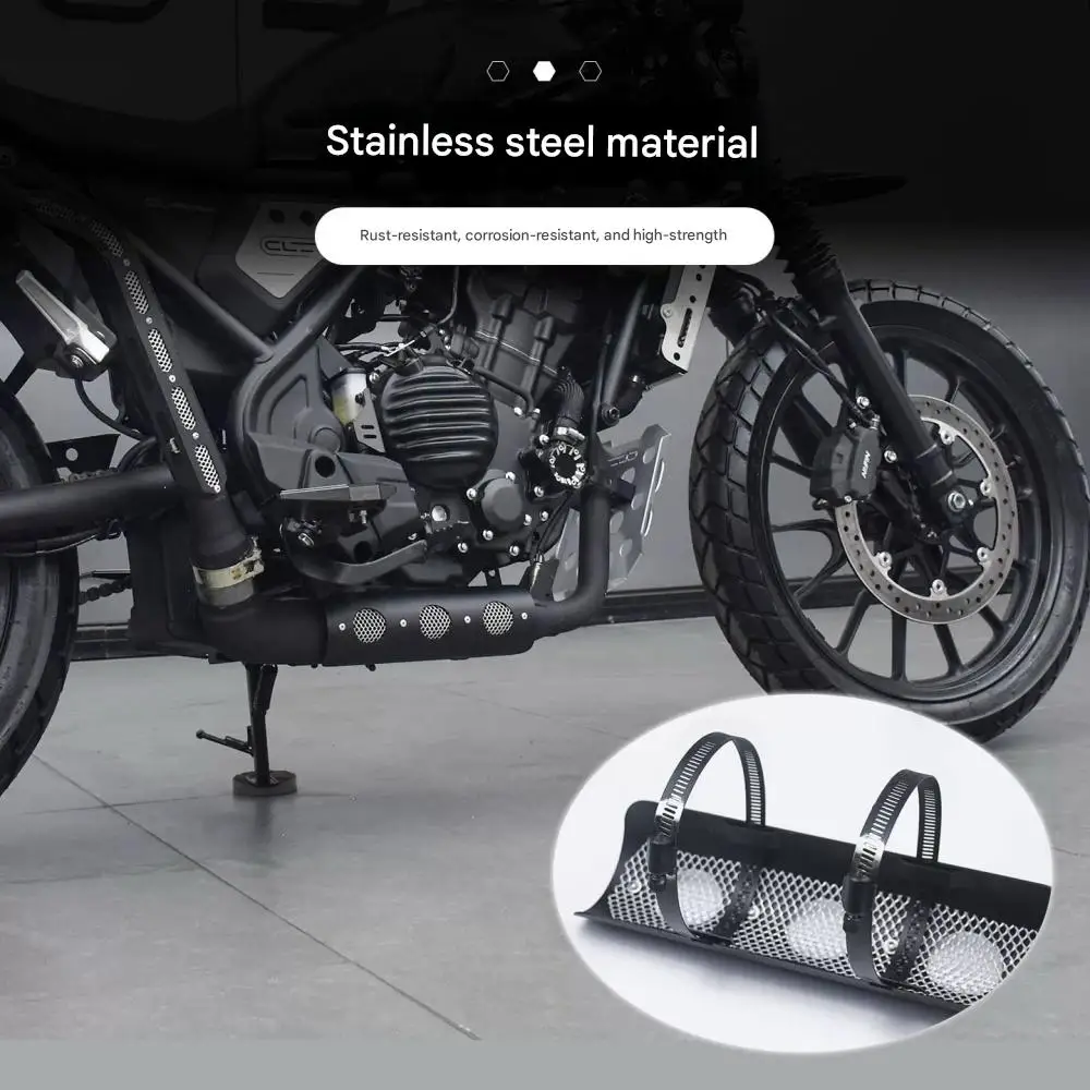 For Honda CL300 exhaust pipe mid-section heat shield, stainless steel heat-insulating decorative cover, protective cover.