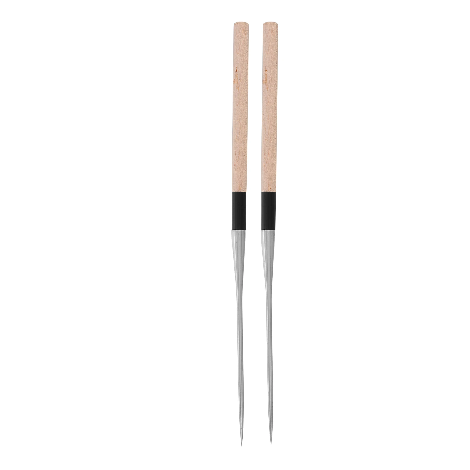 

2 pcs Octopus Dumplings Chopsticks Stainless Steel Long Cooking Reusable Pointed Tip Sushi Japanese Restaurant Storage