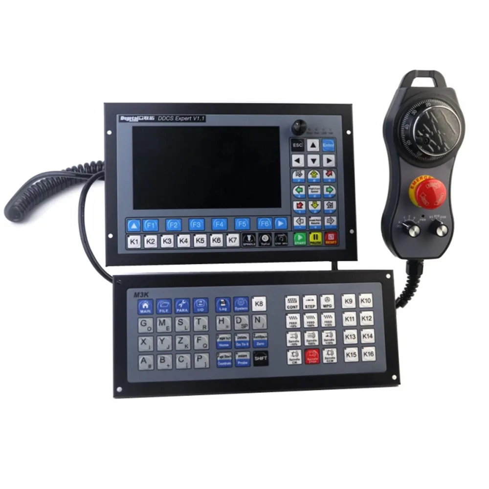 

Ddcs Expert 5 Axis Independent Offline CNC Controller Kit Support Closed-Loop Stepper Servo/Atc Controller With MPG And Keyboard