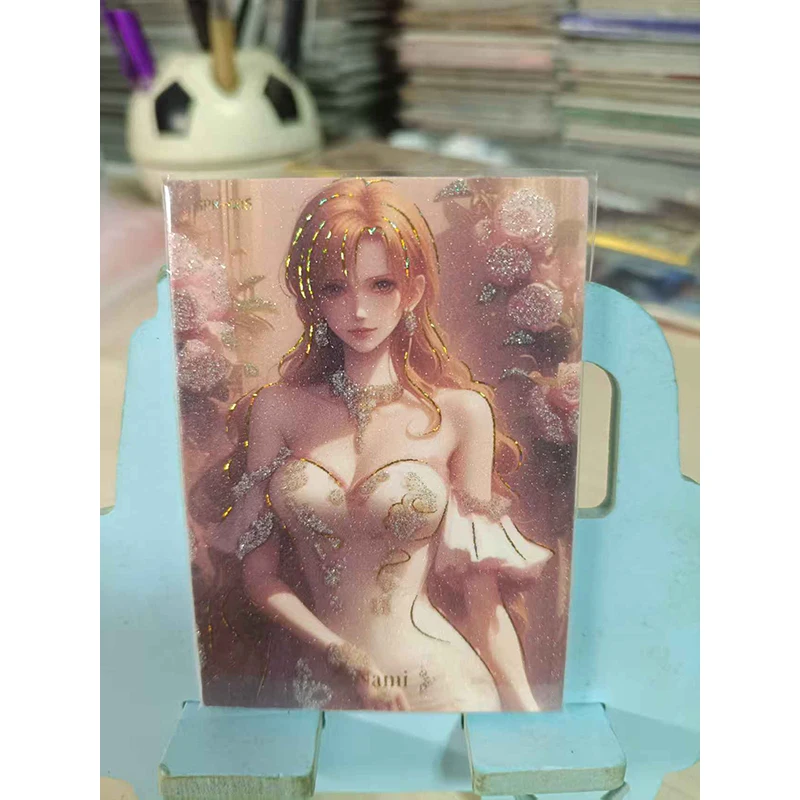 Anime One Piece Nico Robin Boa Hancock Yamato Nami Perona Uta Collectible Cards Christmas Birthday Gifts Children's Toys view 6