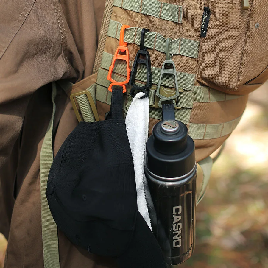 Porte-gants de sécurité portable en plastique, pince à crochet, outil polyvalent, porte-gants de travail, randonnée en plein air, camping, 1 pièce