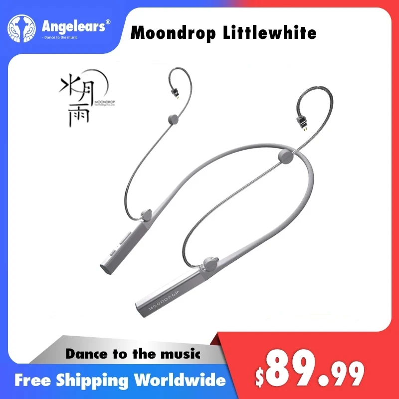 

Moondrop Littlewhite Neckband Bluetooth Cable Earphones Bluetooth 5.2 CS43131 Headphone Support Aptx LHDC QCC5144 2pin 0.78 mm