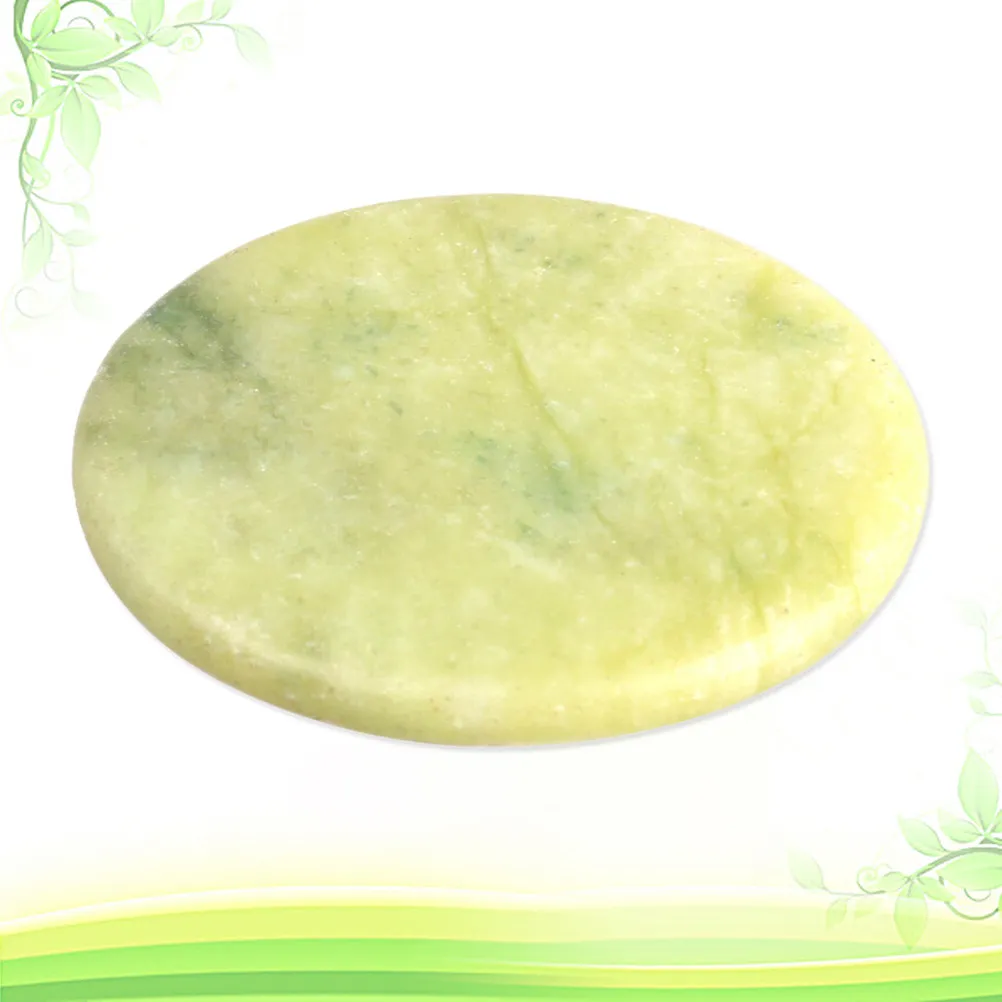 Jade Stone Eyelash Extension Glue Holder Round Adhesive Pallet Pad Cooling Surface Helps Reduce Waste