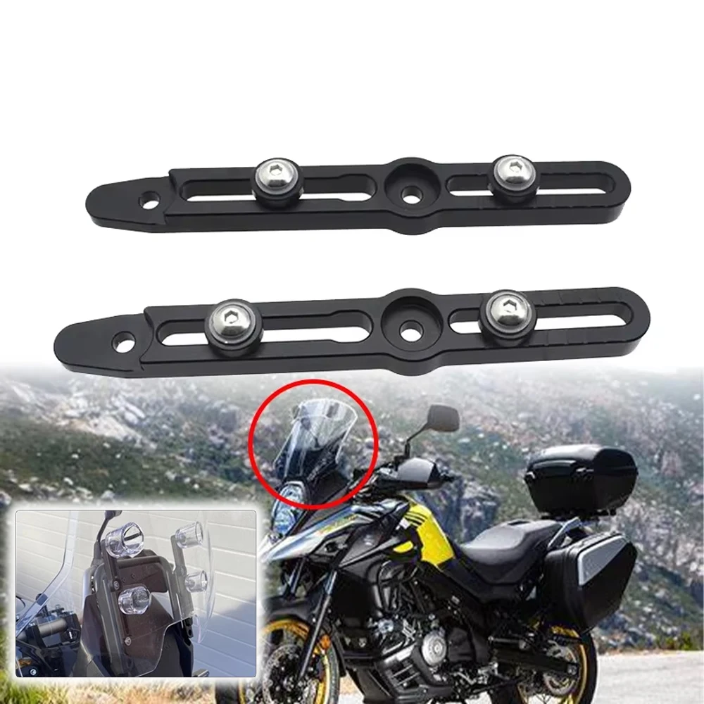 

Fit For Suzuki V-Strom 800DE DL800 2022-2024 Motorcycle Accessories Windshield Lifting CNC Aluminum Bracket Windscreen Adjusters