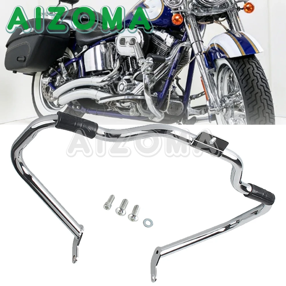 

Engine Guard Protector Frame Crash Bar Highway Chrome For Harley Softail Heritage Classic FLSTC Fat Boy FLSTF 2000-2017 Springer