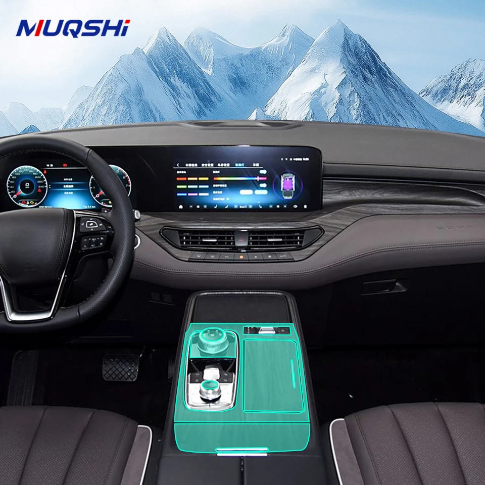 

Защитная пленка для салона автомобиля для Ford Equator 2021-2025, ТПУ, наклейка против царапин, декоративная пленка для панели шестерни, матовая, 2022,