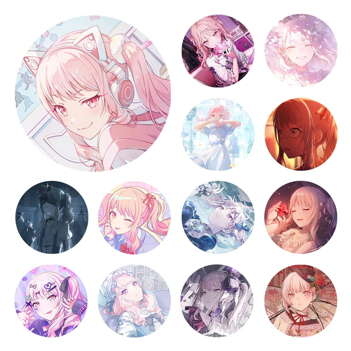 Project SEKAI Anime Akiyama Mizuki 25 Nightcord 20251225 50mm PJSK Badge Brooch Pins
