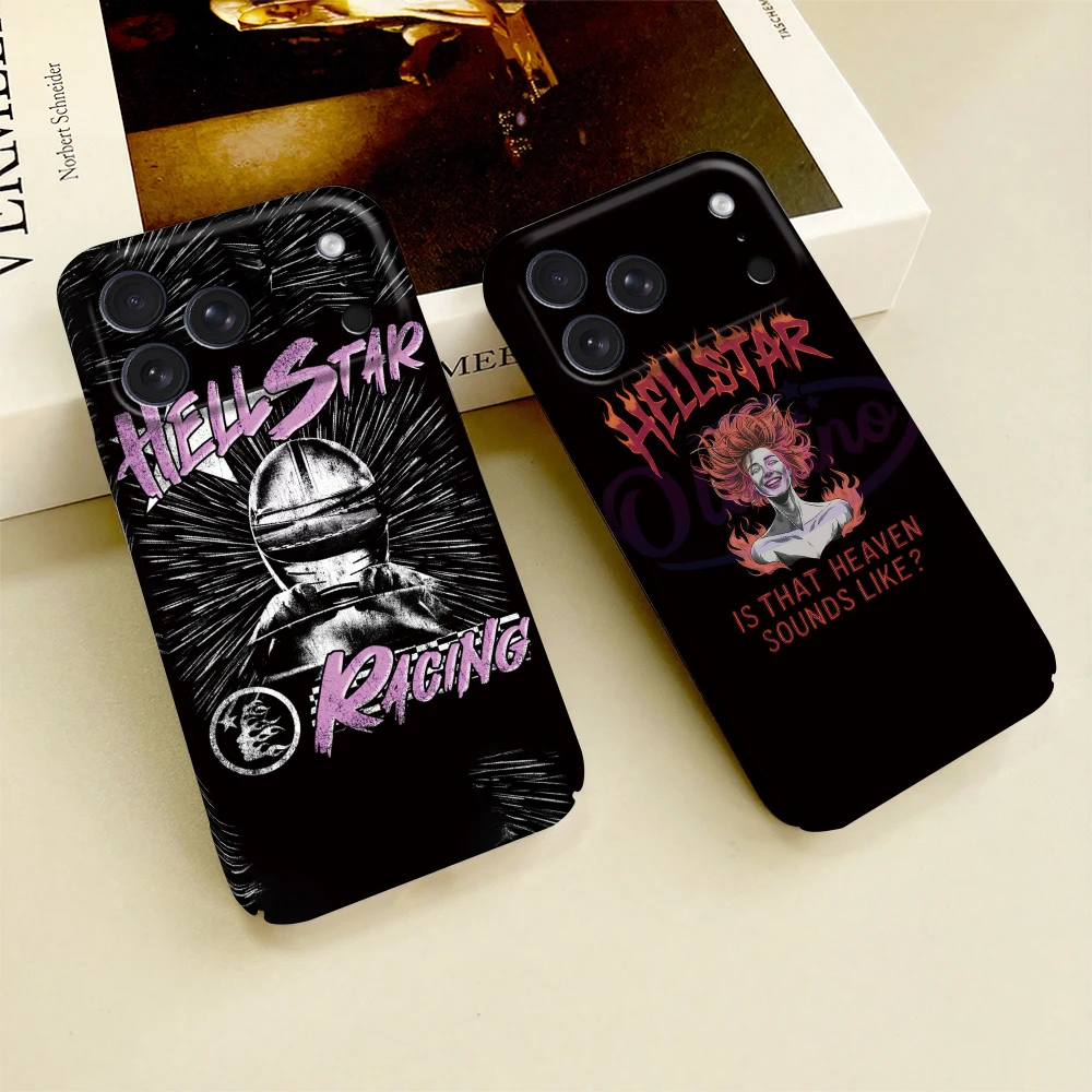 Fashion Graffiti H-H-Hellstars Phone Case For iPhone 17 16 15 14 13 12 11 E Plus Pro Max Mini Glossy HD Hard Cover Film Shell