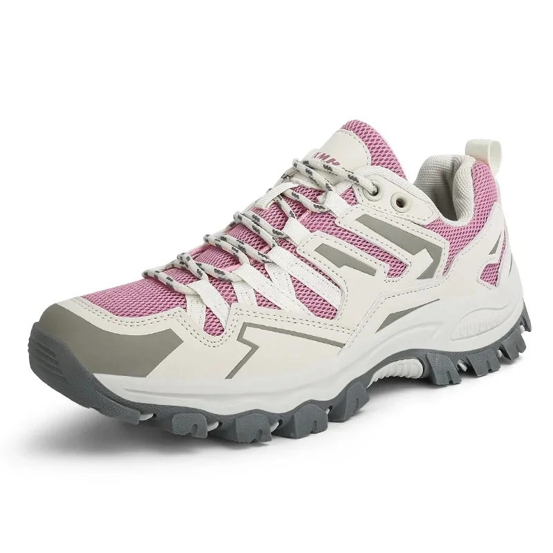 2026 Men Women Hiking Sneakers Breathable Mesh Walking Shoes Outdoor Trekking Mountain Trail Running Footwear Lightweight