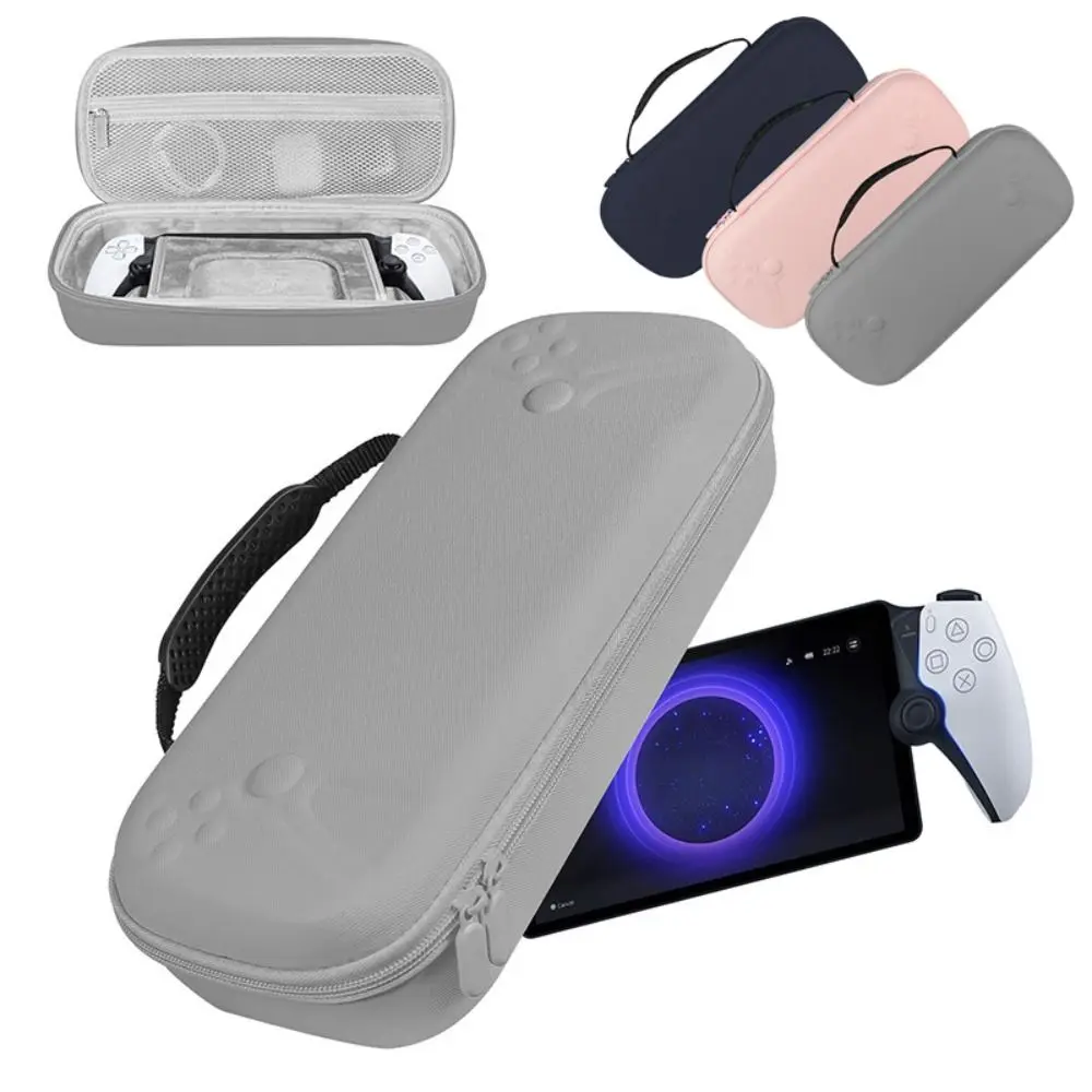 

with Bracket Handheld Game Console Handbag Anti Scratch PU Leather Carrying Case Hard Portable for PlayStation 5 Portal