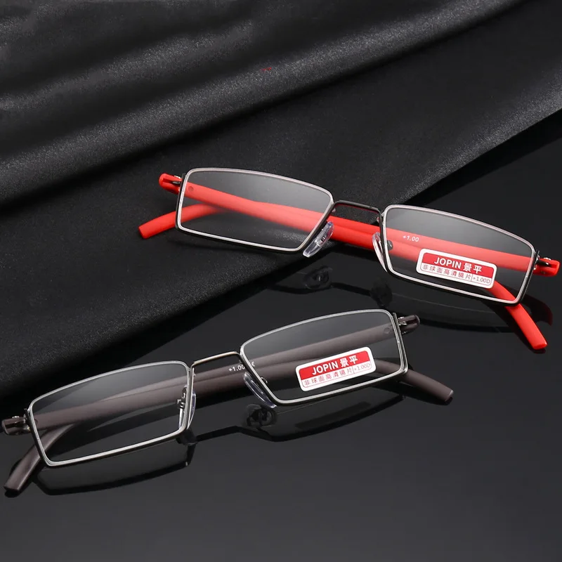 Metal Anti-Blue Light Reading Glasses Men Half Frame Prescription Eyeglasses Male TR90 Eyewear With Case óculos +1.75