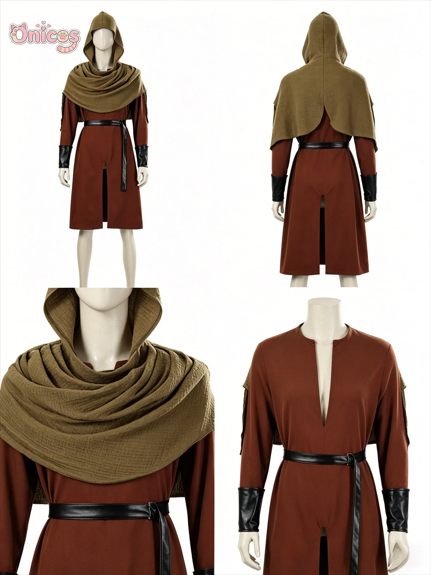 

Renaissance Pirate Knight Medieval Cloak Robe Full Set Stage Performance Cosplay Costume Full Set Hot Sale Halloween Onicos