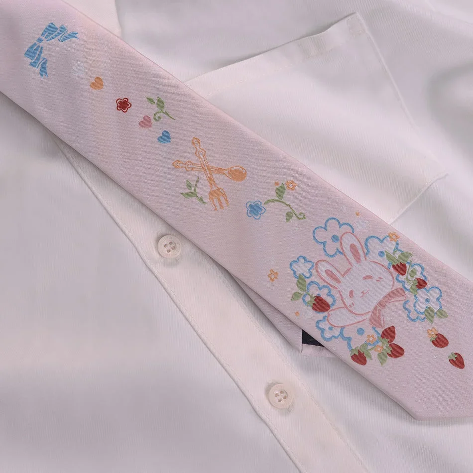 Anime Tie Accessories JK Uniform Rabbit Cosplay Student Harajuku Kawaii Lolita Girl Women Gift Prop cosplay homme