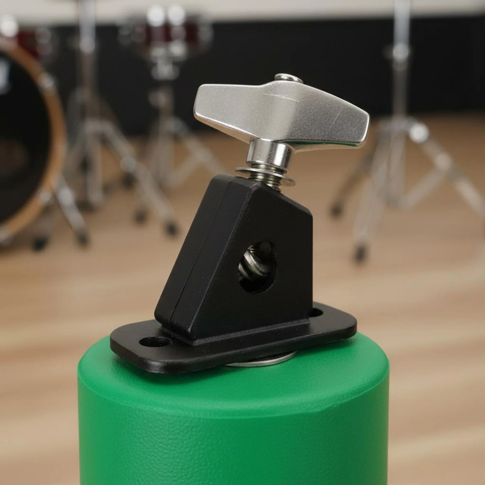 Drum Rack Cowbell Two-Tone Tone Mounted Percussion Bell Drum Set Cowbell Clear Sound Easy to Install for Drummers