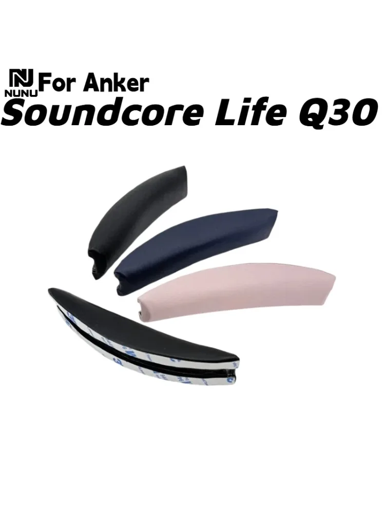 Ersatz-Ohrpolster aus Protein-Memory-Schaum mit Schnalle/Kopfbügelkissen für Anker Soundcore Life Q30 Kopfhörer-Reparaturteile