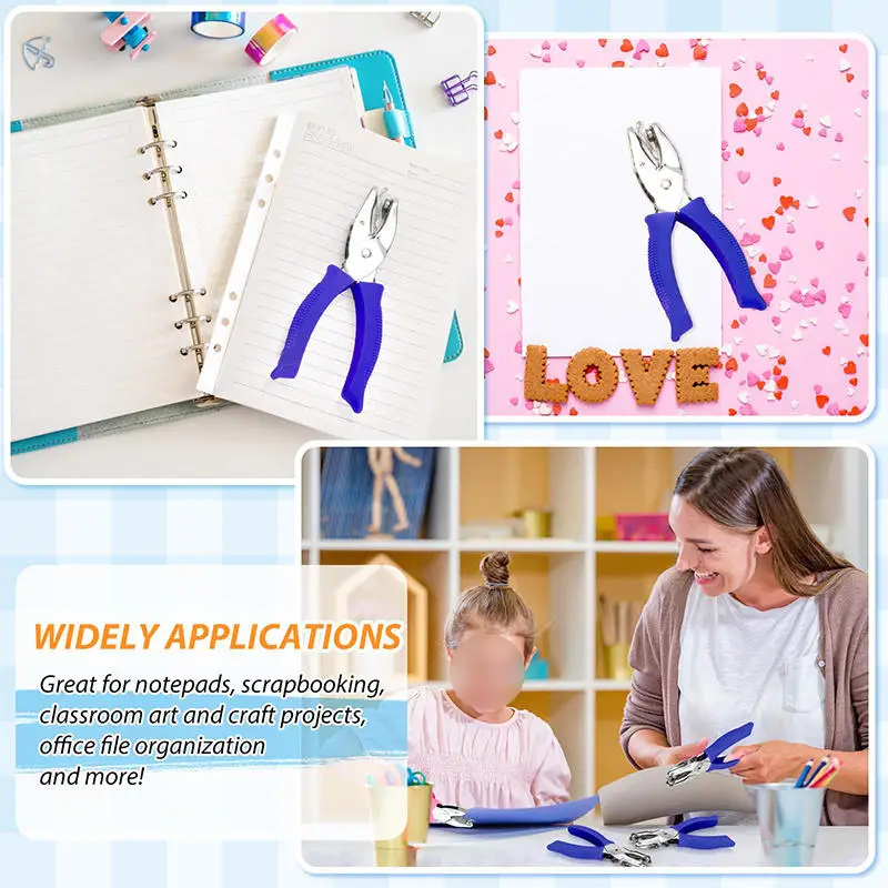 Cuore/Rotondo/Pentagramma/Triangolo/Quadrato Metallo FAI DA TE Foro Singolo Perforatrice Dispositivo di Goffratura Palmare Punzoni a Foglie Sciolte Taglierina di Carta