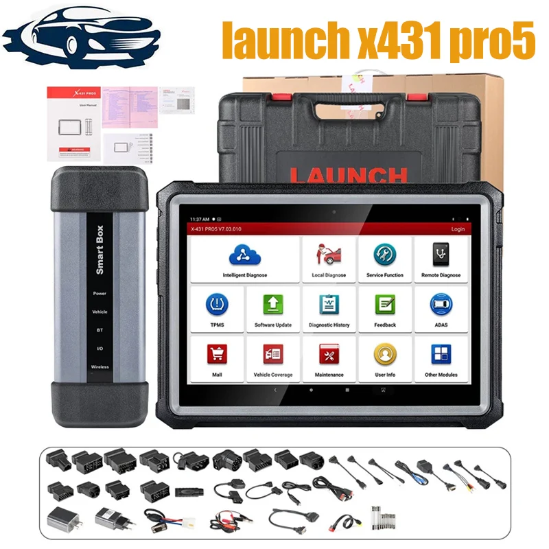 

Launch X431 PRO 5 PRO5 Car Diagnostic Tools J2534 SmartBox Programming Auto OBD2 Scanner Diagnosis Automotive Tool pk X-431 V+