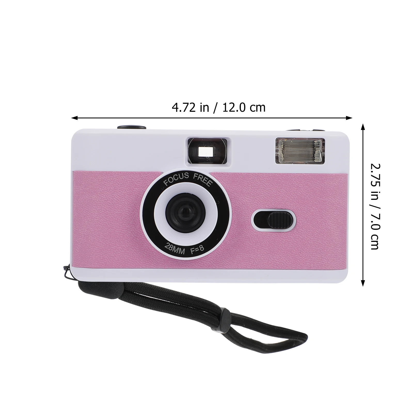

1 pc Retro Film Camera 35Mm Reusable Plastic Vintage Camera With Built-In Flash Compatible Color Black White Film Perfect Gift
