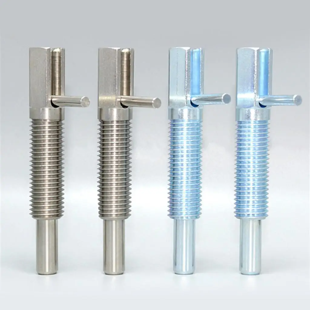 Steel Indexing Plungers Lever Type Coarse Thread M16 Galvanized Steel