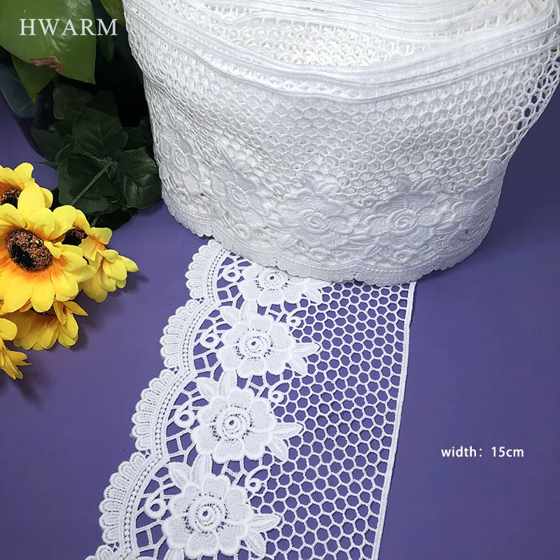 Sewing Accessories Wedding Decoration For Home African Lace Fabric 2022 Diy Handwork Needlework Skirt Trim Curtain Pillow Sheet